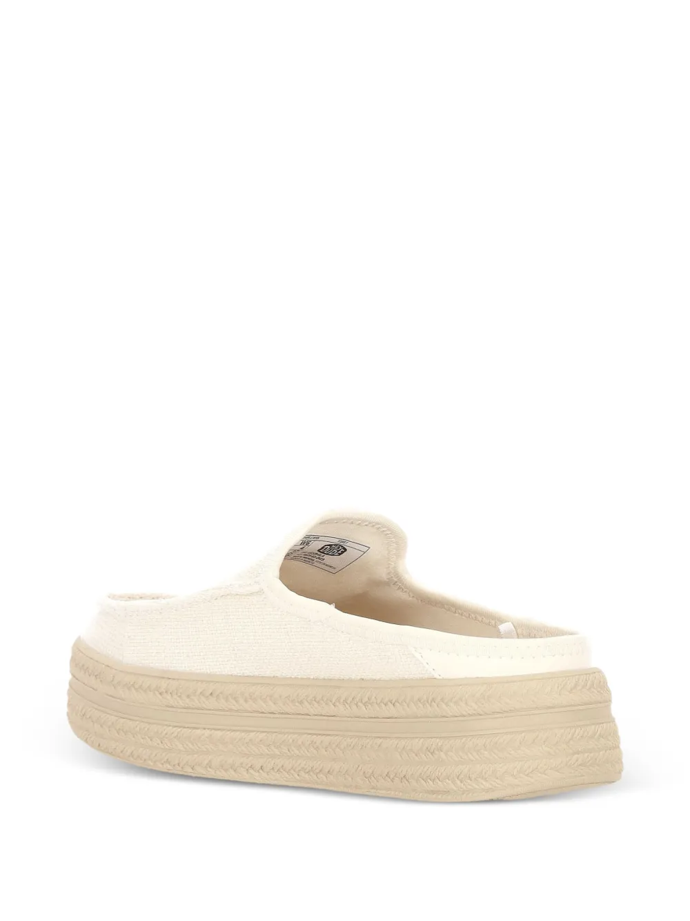 Hey Dude Loafers met plateauzool Wit