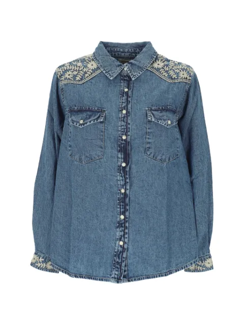 MAISON HOTEL Thelma floral-embroidered shirt