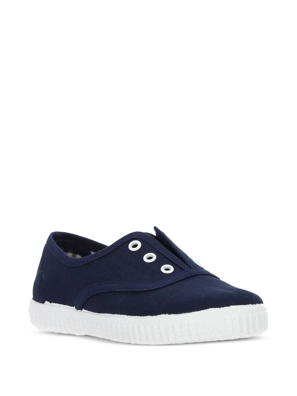 BATILAS baskets en toile à détails d’œillets - Bleu