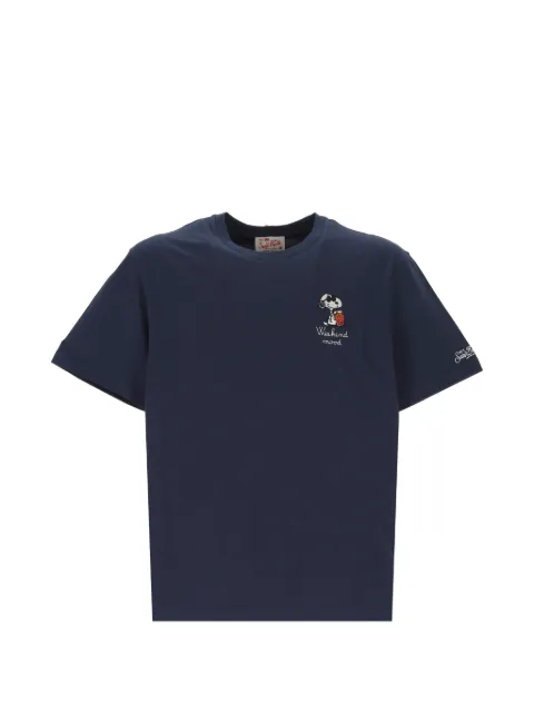 MC2 Saint Barth Snoopy-embroidered T-shirt