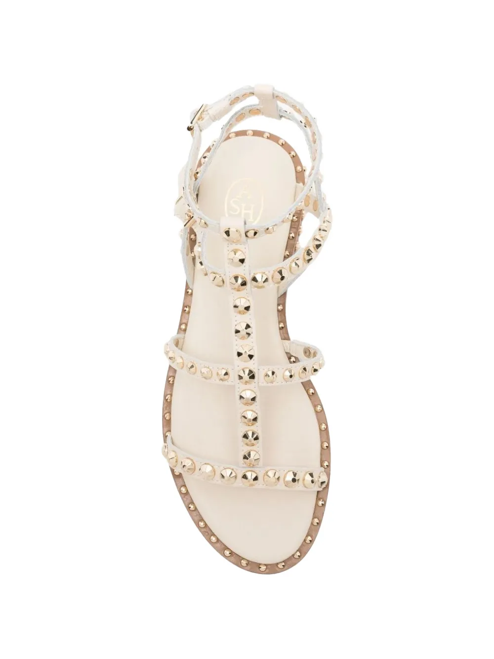 Ash Precious stud-embellished gladiator sandals Beige