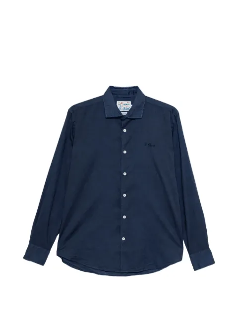 MC2 Saint Barth logo-embroidered cotton shirt