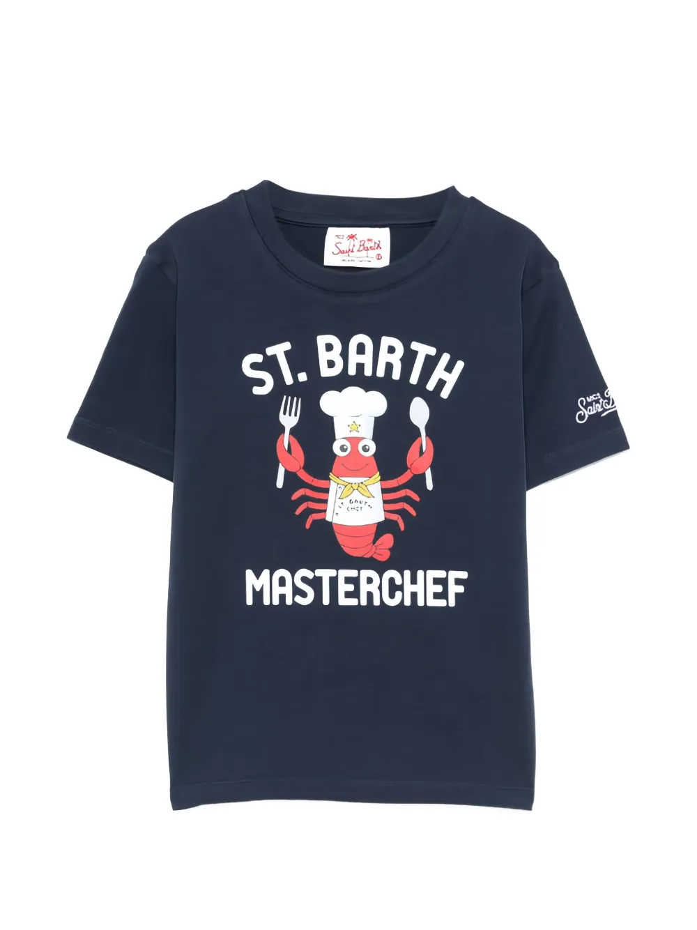 Mc2 Saint Barth Lobster-print T-shirt In Blue