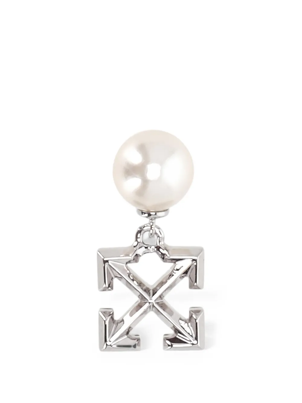 Off-White signature-Arrows earring - Silber