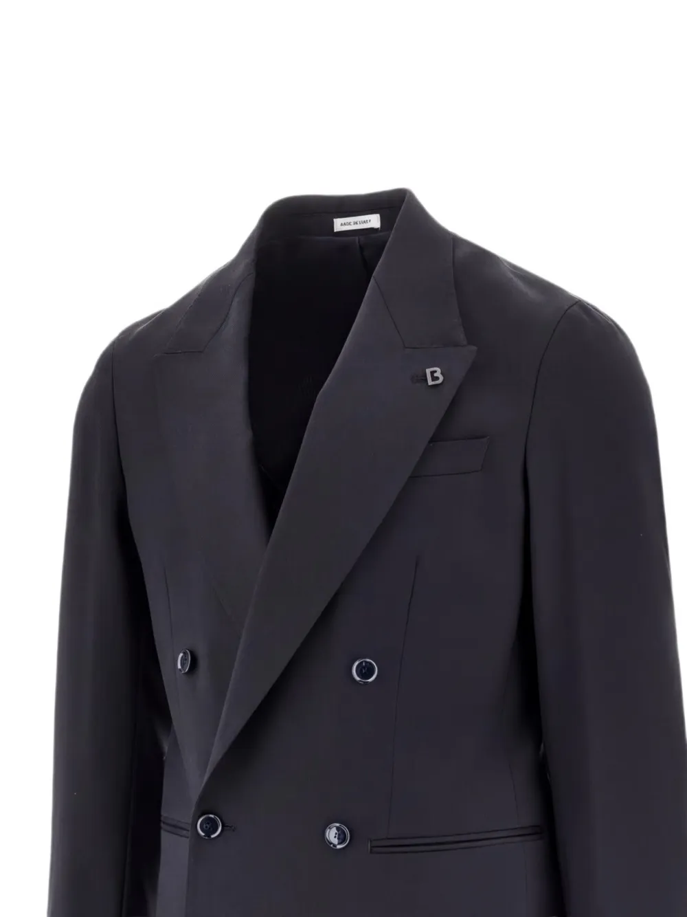 BRERAS MILANO Arezzo blazer met dubbele rij knopen en puntige revers Zwart