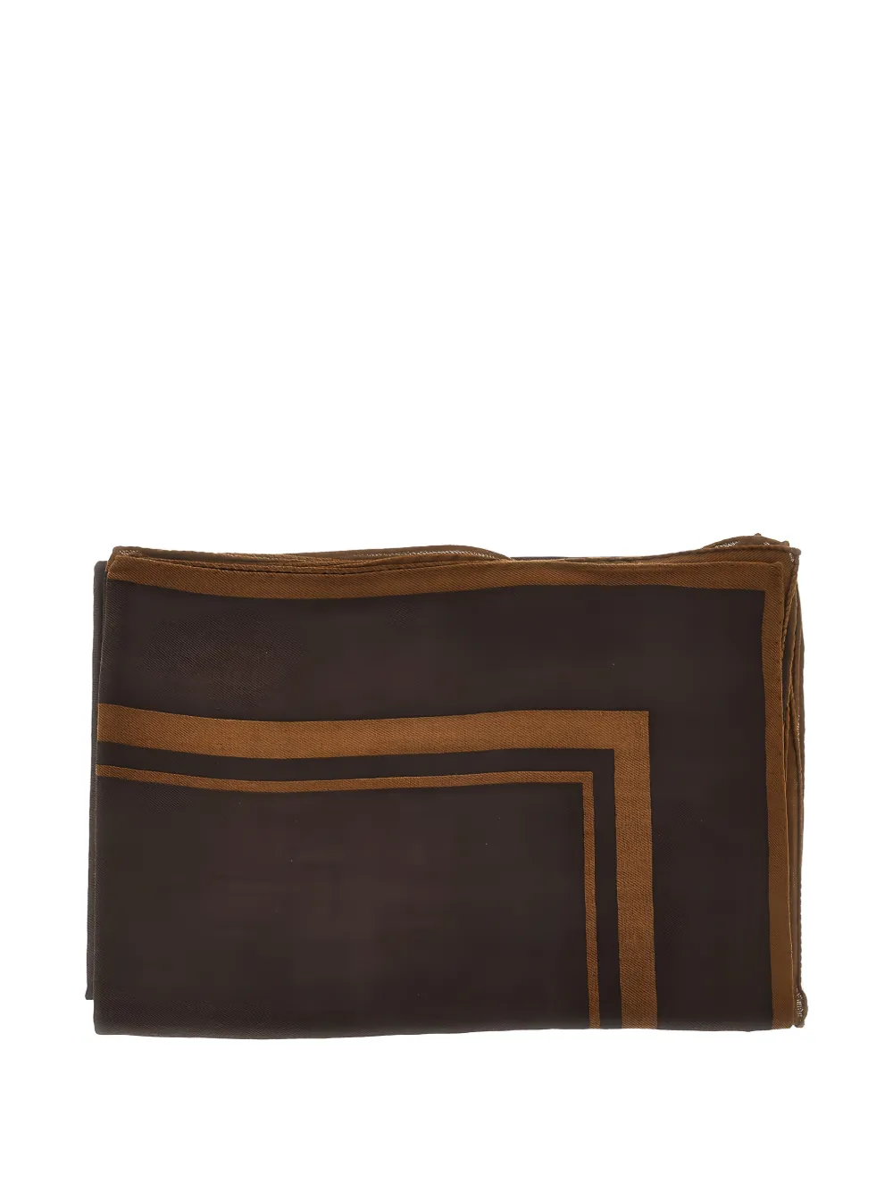 Saint Laurent Cassandre wool scarf - Braun