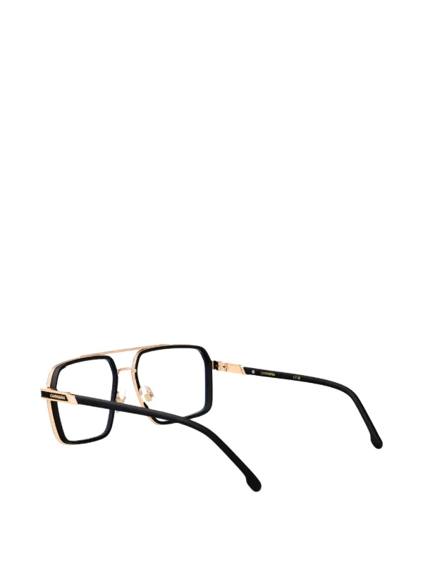 Carrera ダブルブリッジ ジオメトリックフレーム サングラス 