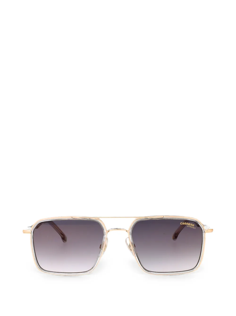 Carrera square-frame double-bridge sunglasses - Oro