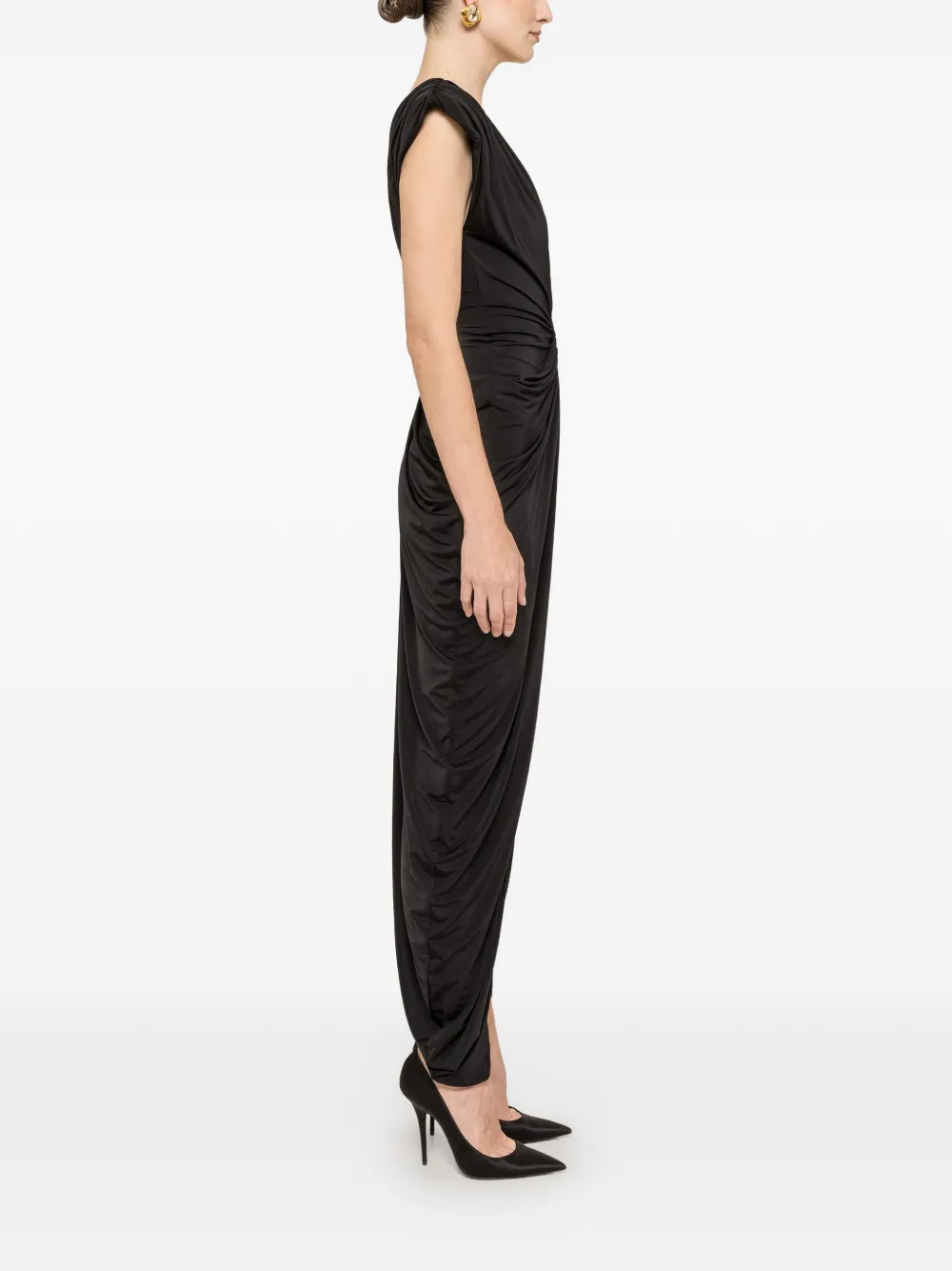 NISSA Jumpsuit met ruches Zwart