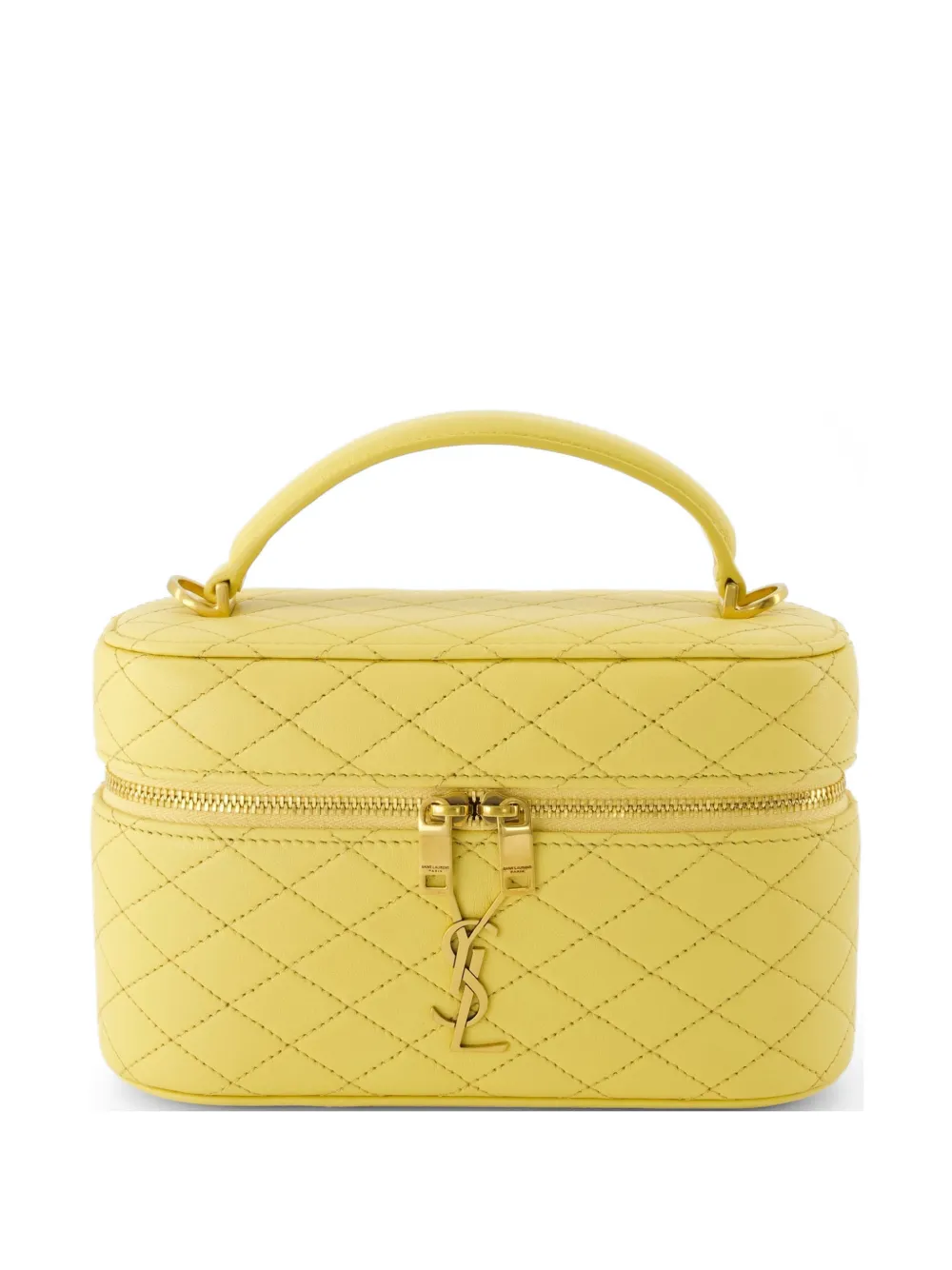 Saint Laurent Gaby Vanity quilted leather shoulder bag - Gelb