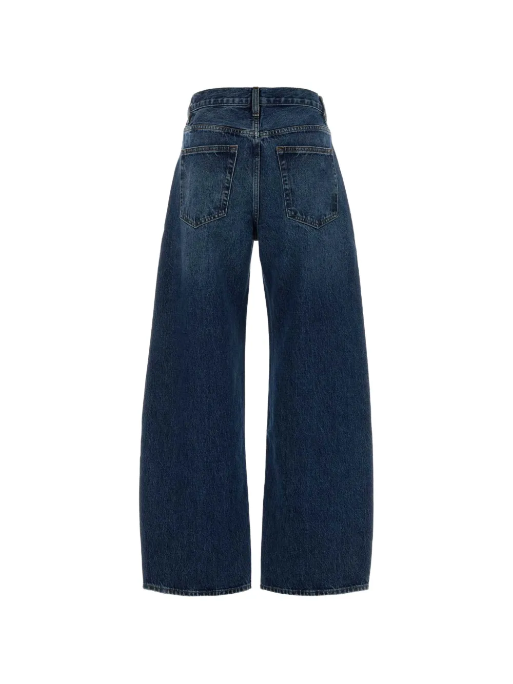 FRAME The Bow jeans met wijde pijpen Blauw