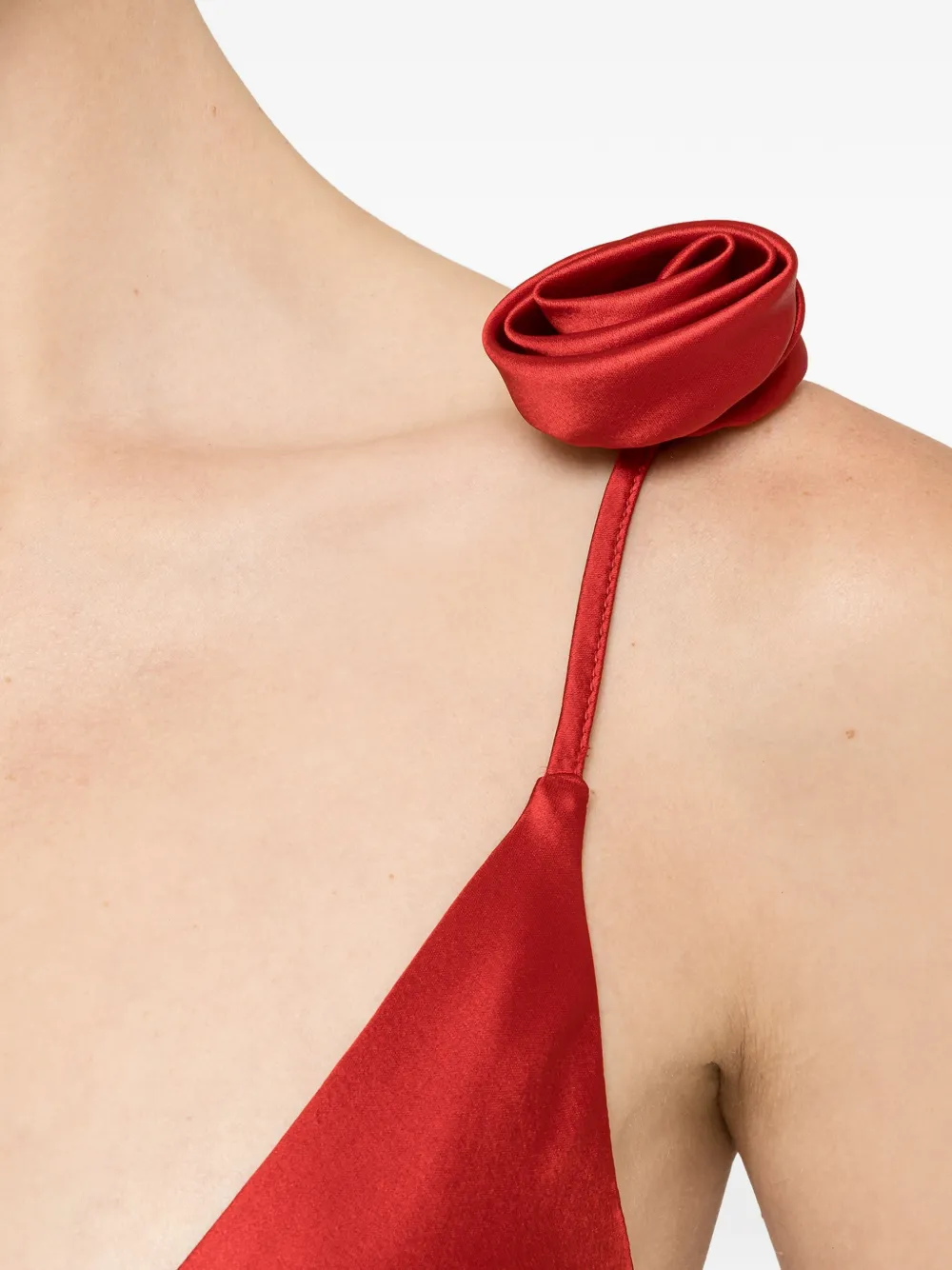 NISSA Maxi-jurk met open rug Rood