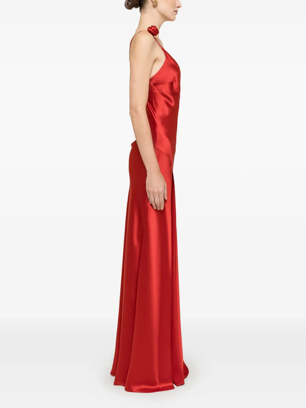 NISSA Maxi-jurk met open rug Rood