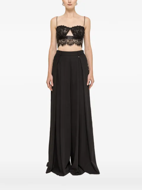 NISSA sequin-detail lace top