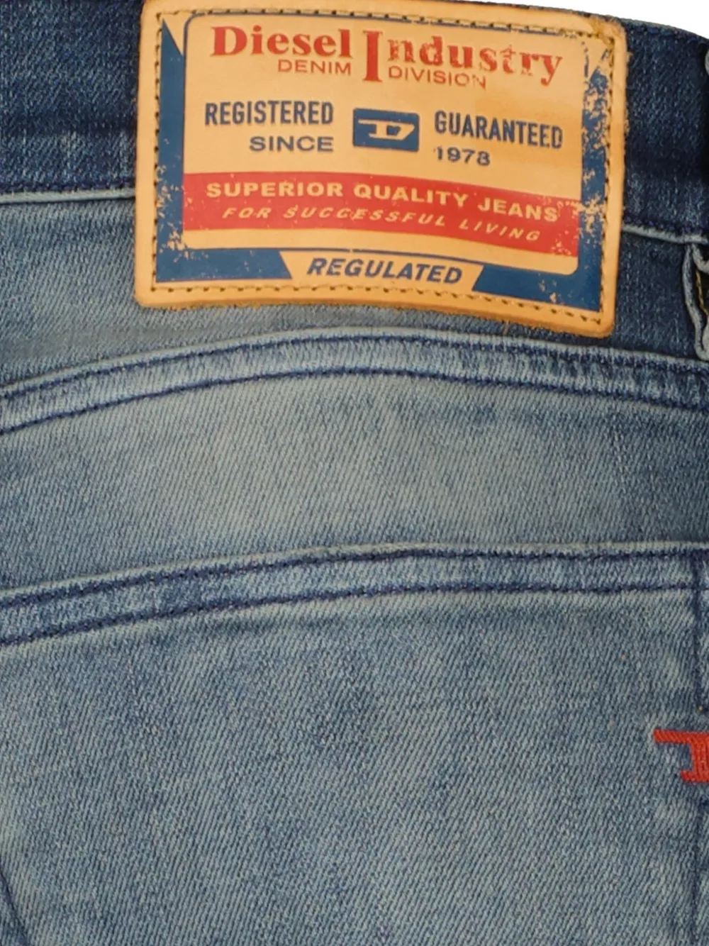 Diesel 2019 D-Strukt jeans met normale taille Blauw