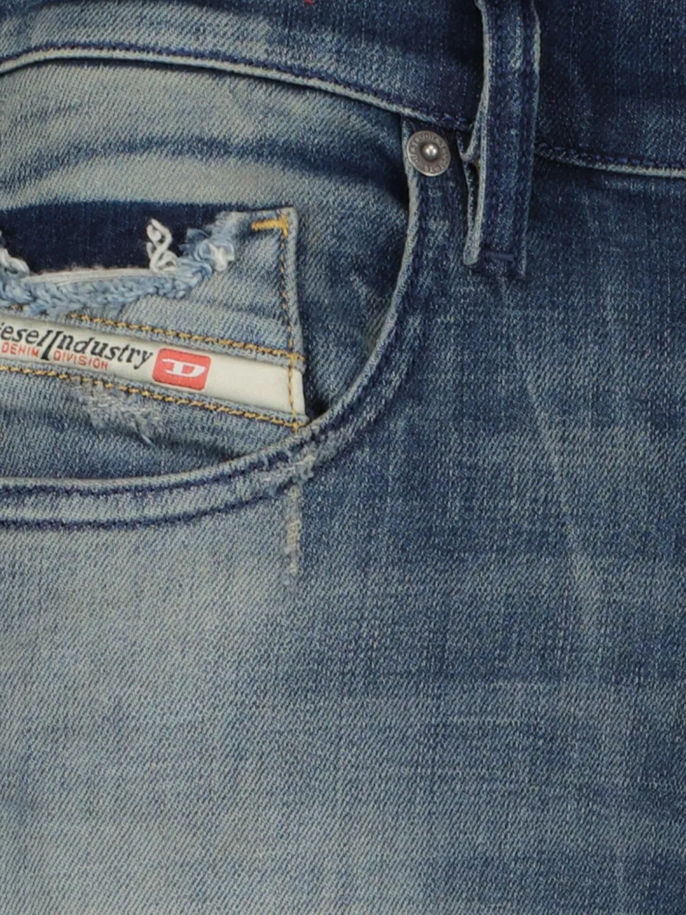 Diesel 2019 D-Strukt jeans met normale taille Blauw