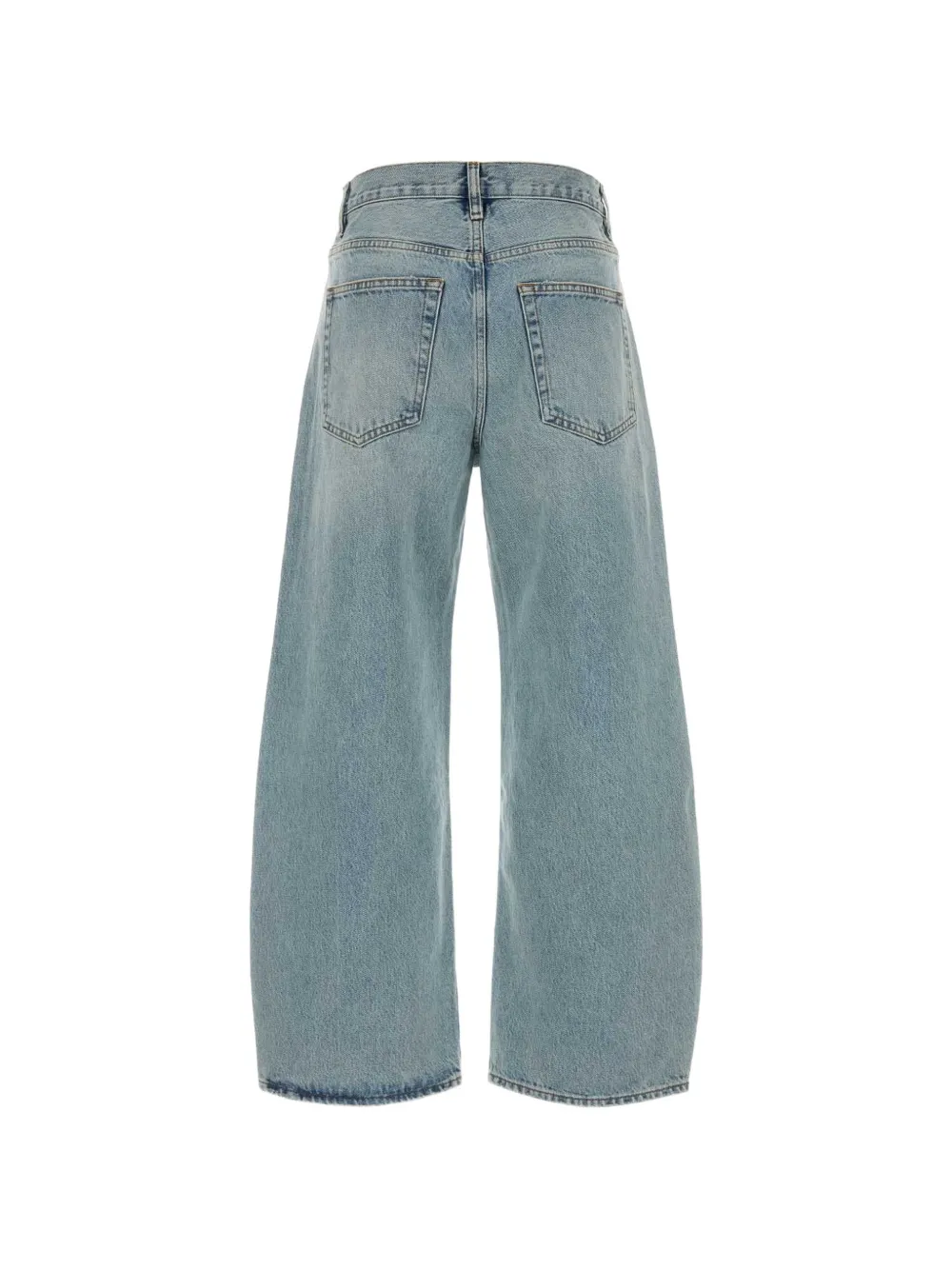 FRAME The Bow Crop jeans met wijde pijpen Blauw