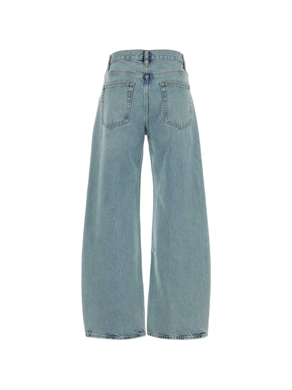 FRAME The Bow jeans met wijde pijpen Blauw