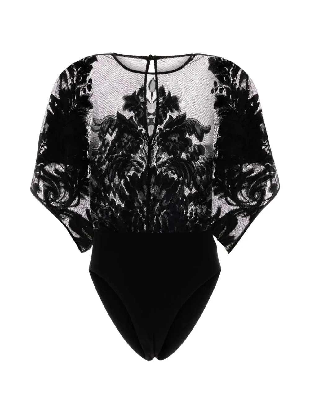 Norma Kamali Reverse Obie batwing bodysuit - Nero
