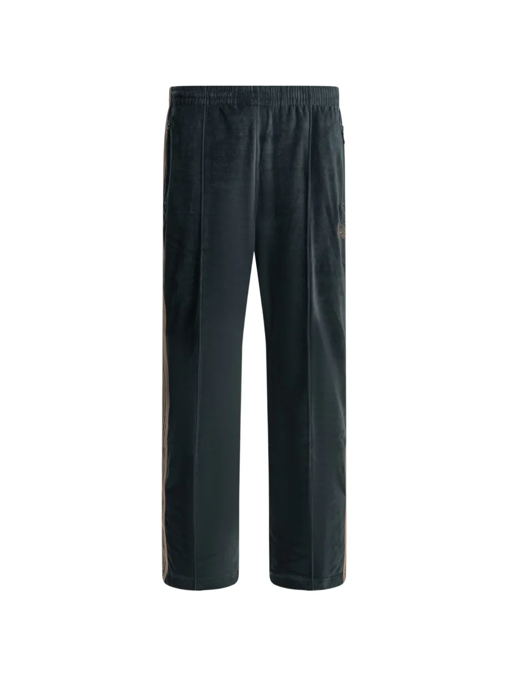 Needles embroidered-logo track pants - Blu