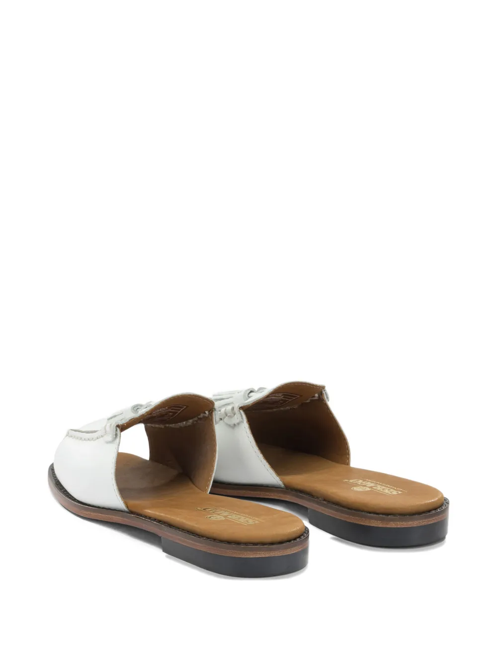 Sebago Will tassel-detail leather sandals Wit