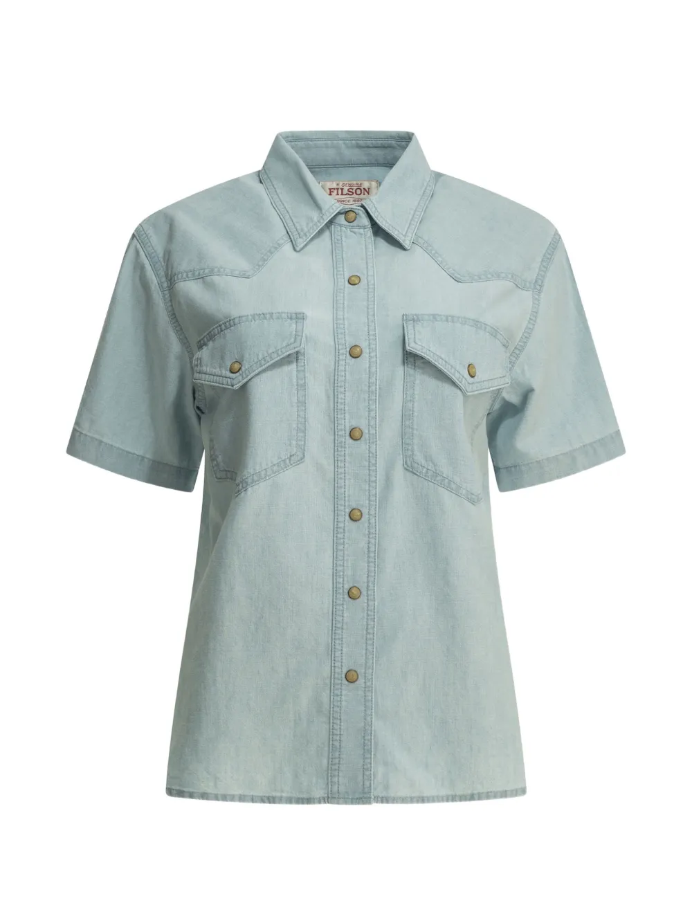 Filson short-sleeve denim shirt - Blu