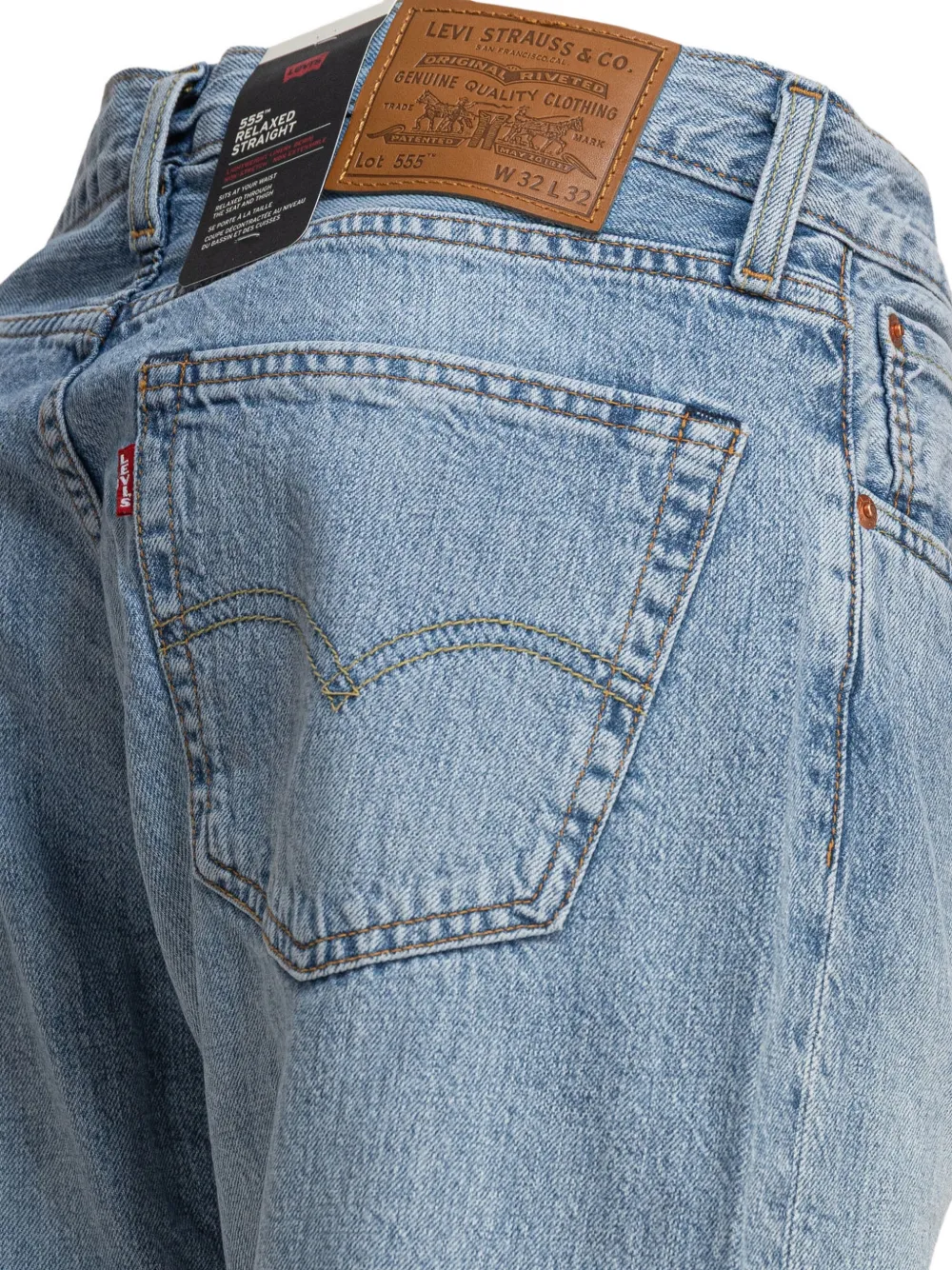 Levi's 555 jeans met riemlussen Blauw