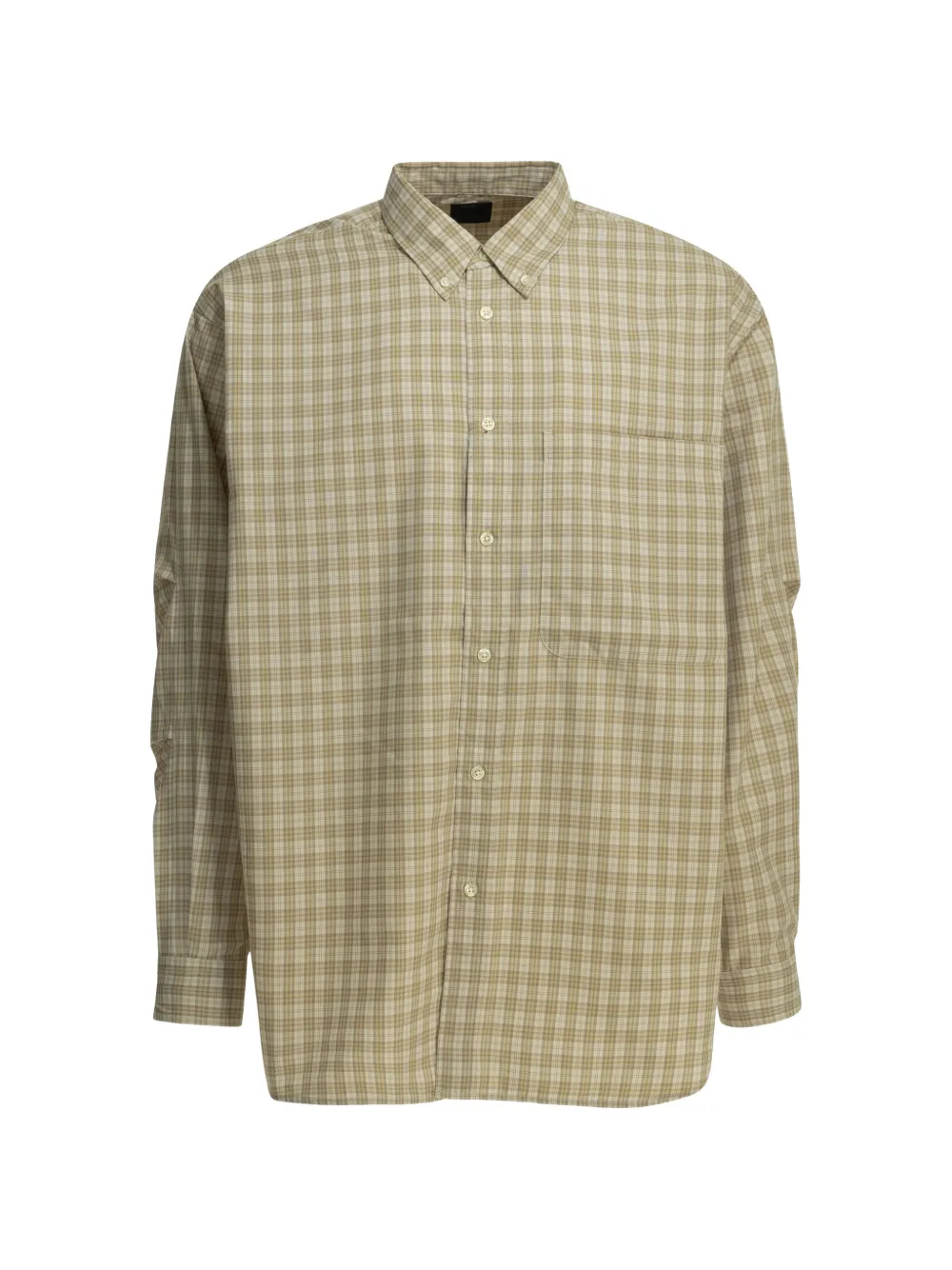 DAIWA PIER39 check-print button-down shirt - Neutrals