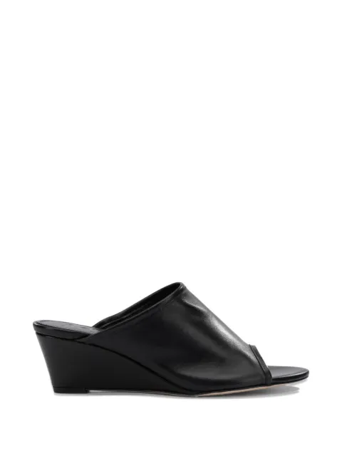 Aeyde Suzanne wedge leather sandals