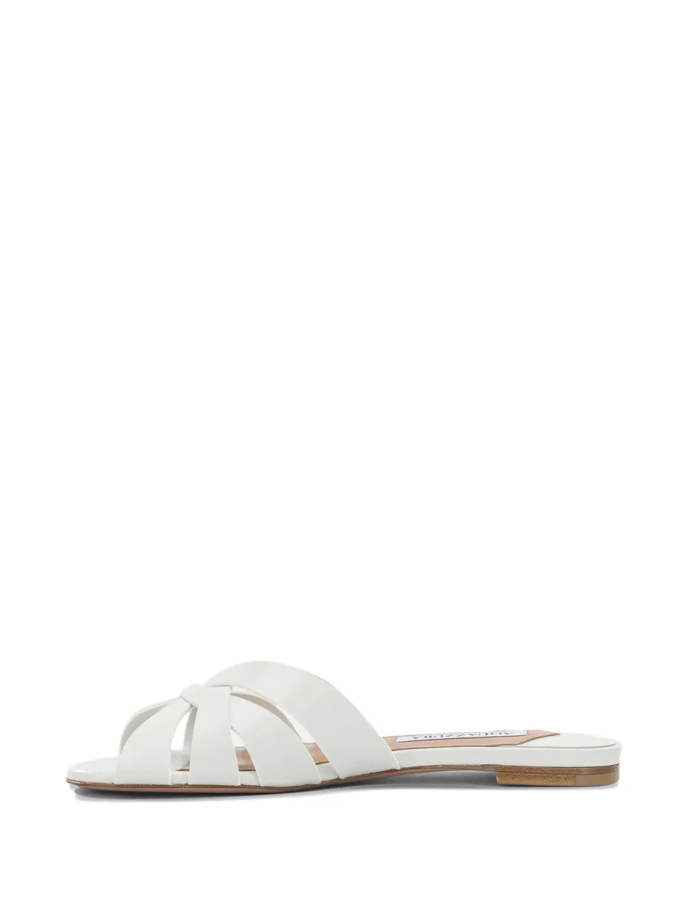 Aquazzura knotted-strap leather sandals Wit