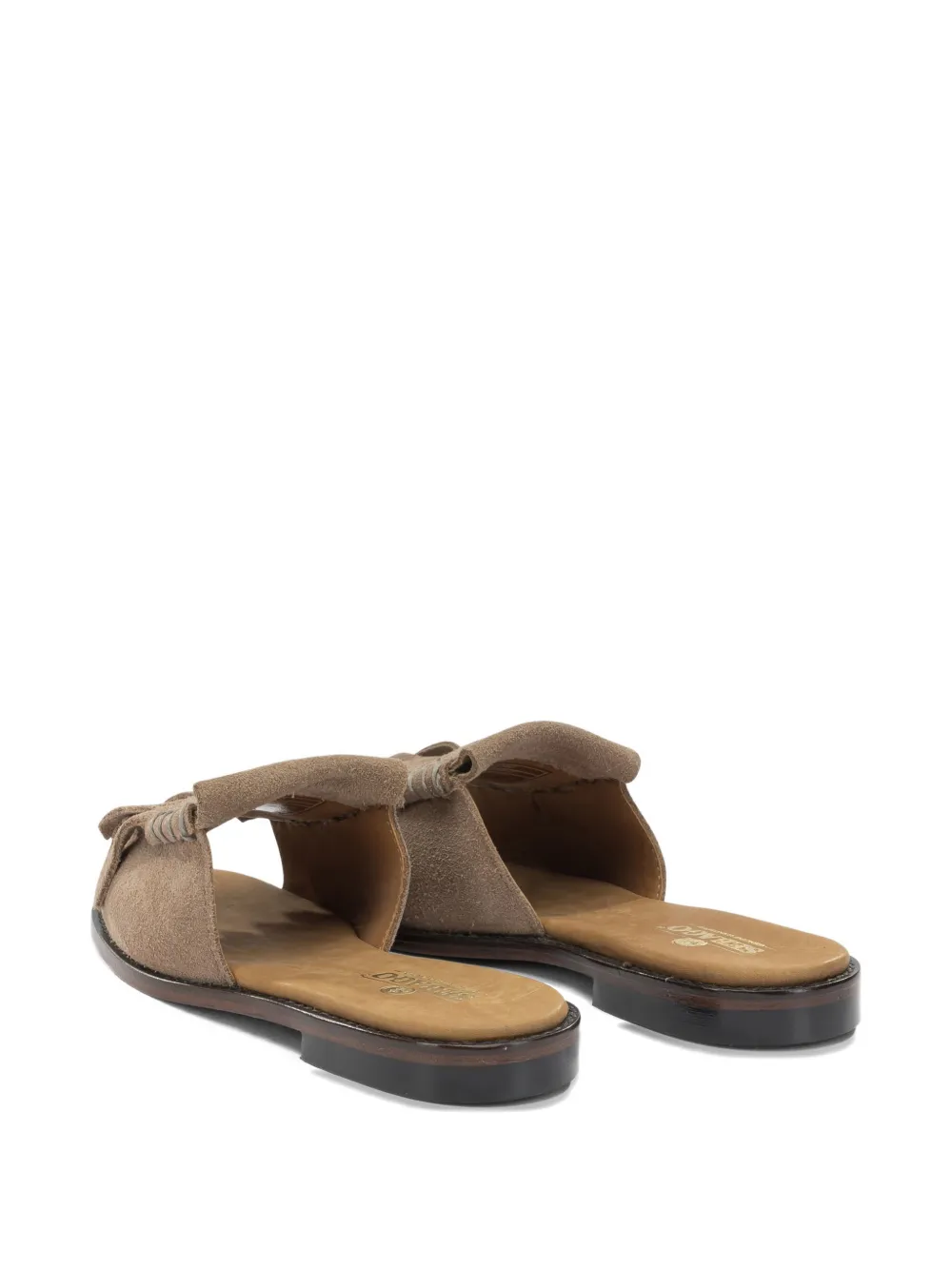 Sebago Fringes leather sandals Beige