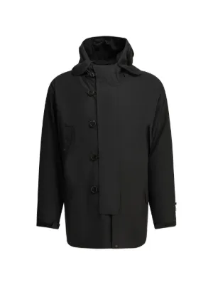 希少　Helmut lang パーカーコート　ブラック Helmut Lang ロゴ パーカーコート | ブラック | FARFETCH JP