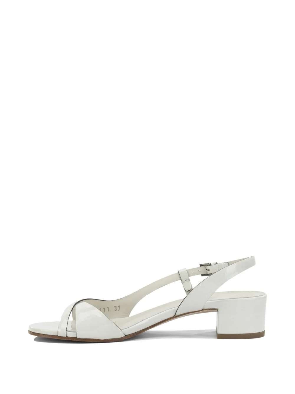 Del Carlo crossover-strap slingback sandals Wit