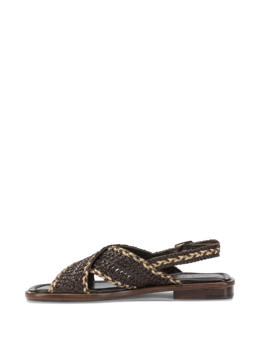 Toni Pons Geweven sandalen met gekruiste bandjes Bruin