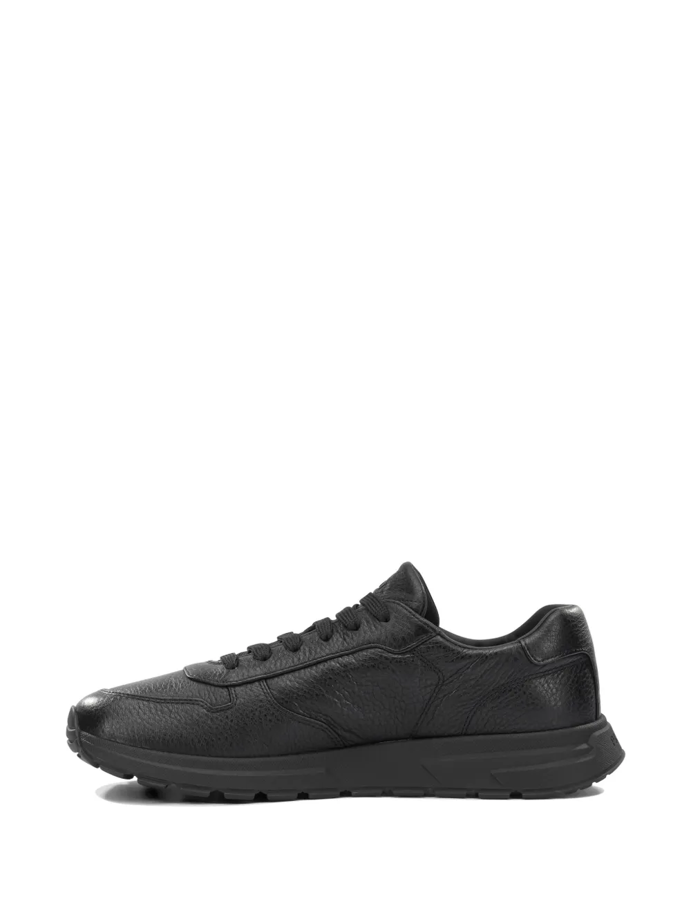 Prada Prax 2.0 logo-plaque leather sneakers Zwart