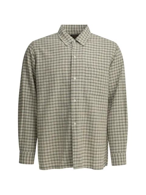 BEAMS PLUS check-pattern seersucker shirt