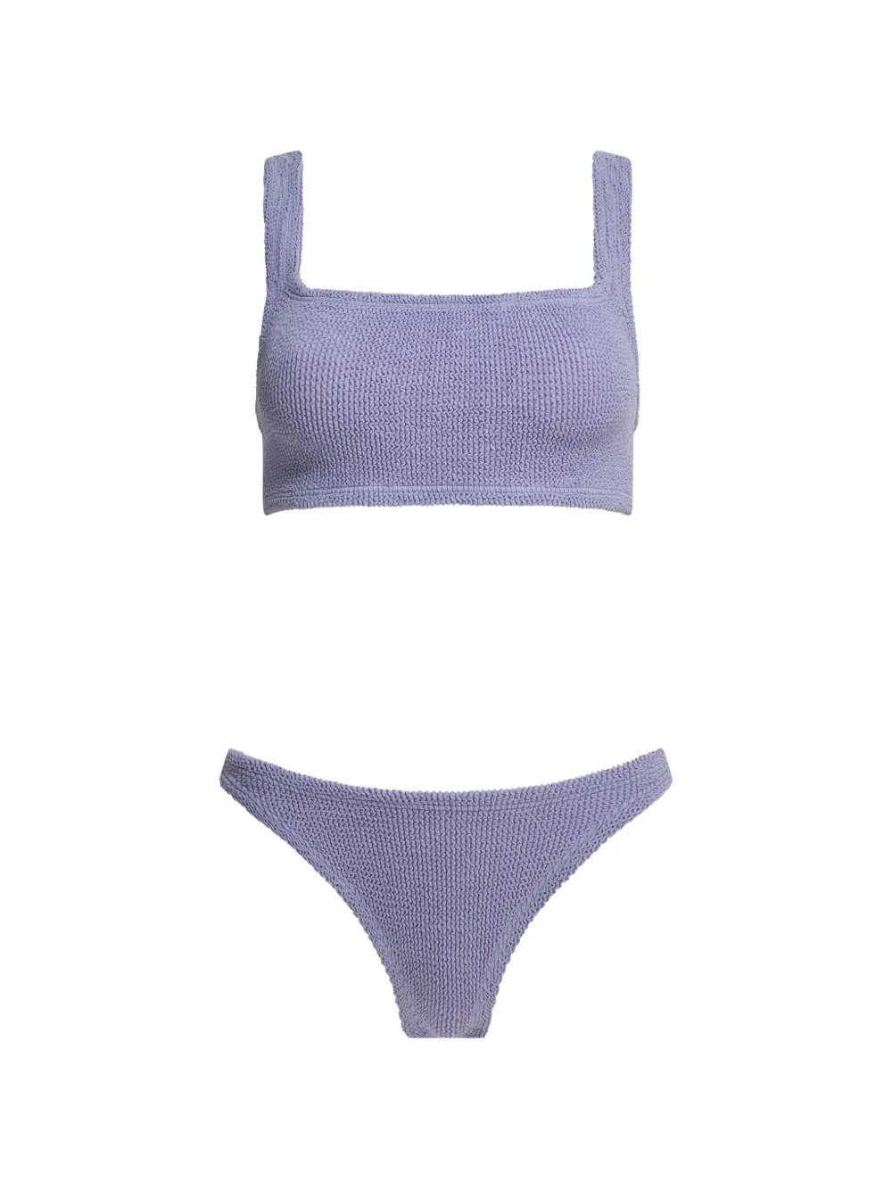 Hunza G Xandra crinkle-effect bikini - Viola
