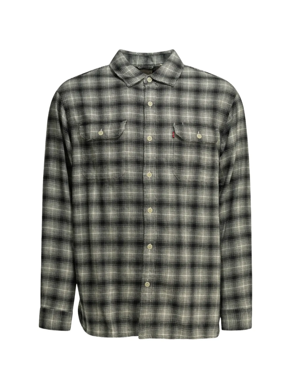 Levi's Jackson Worker check-pattern cotton overshirt Zwart