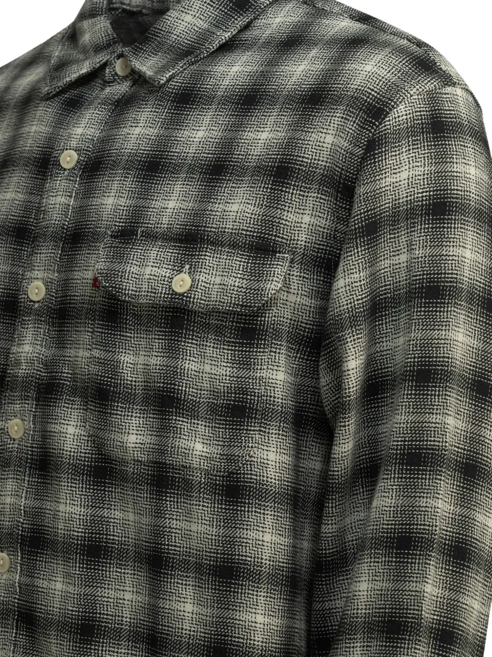 Levi's Jackson Worker check-pattern cotton overshirt Zwart