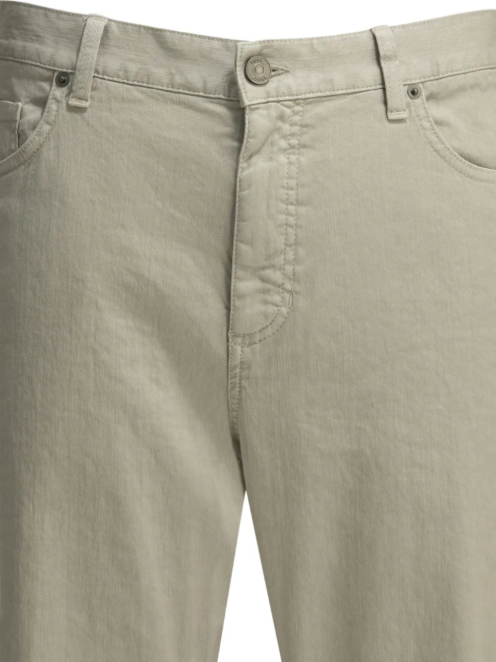 Zegna Broek met logopatch Beige