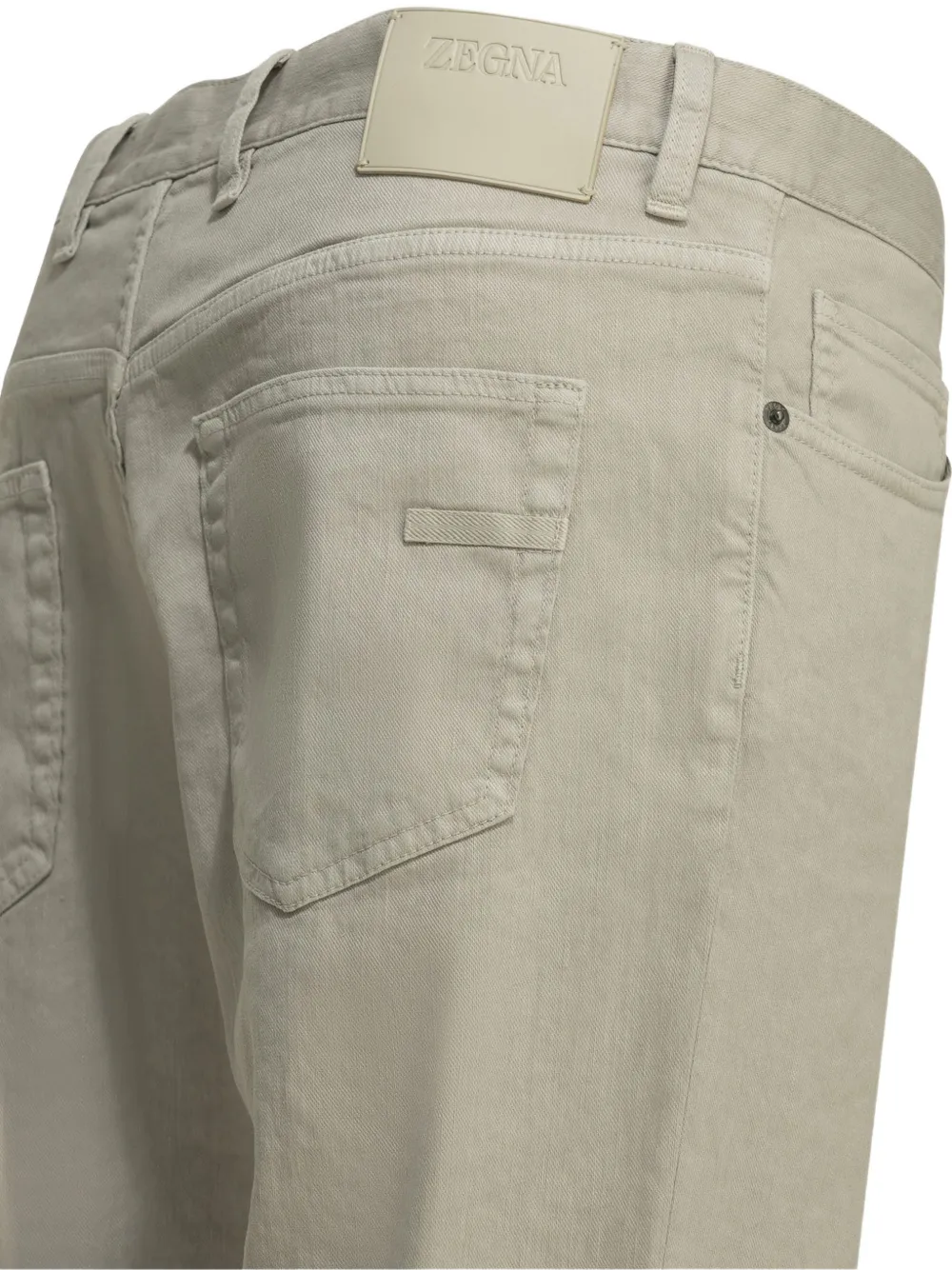 Zegna Broek met logopatch Beige