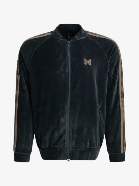Needles velour side-stripe sweater
