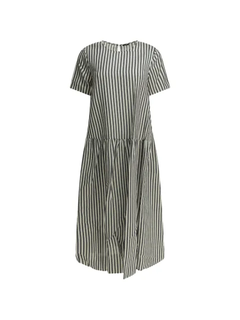 Apuntob striped short-sleeve dress