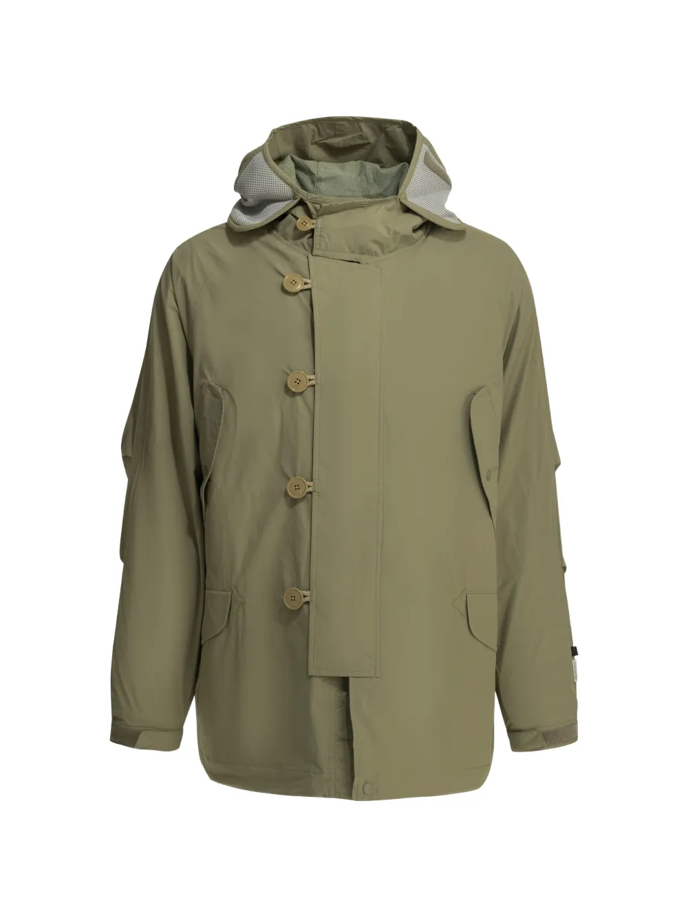 DAIWA PIER39 hooded toggle-fastening coat - Grün
