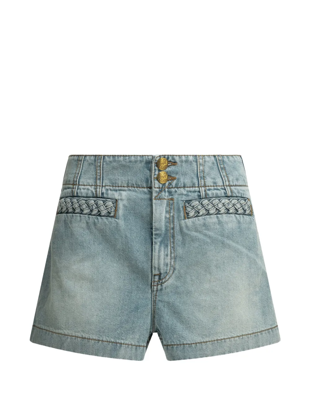 ZIMMERMANN braided-detail shorts - Blue