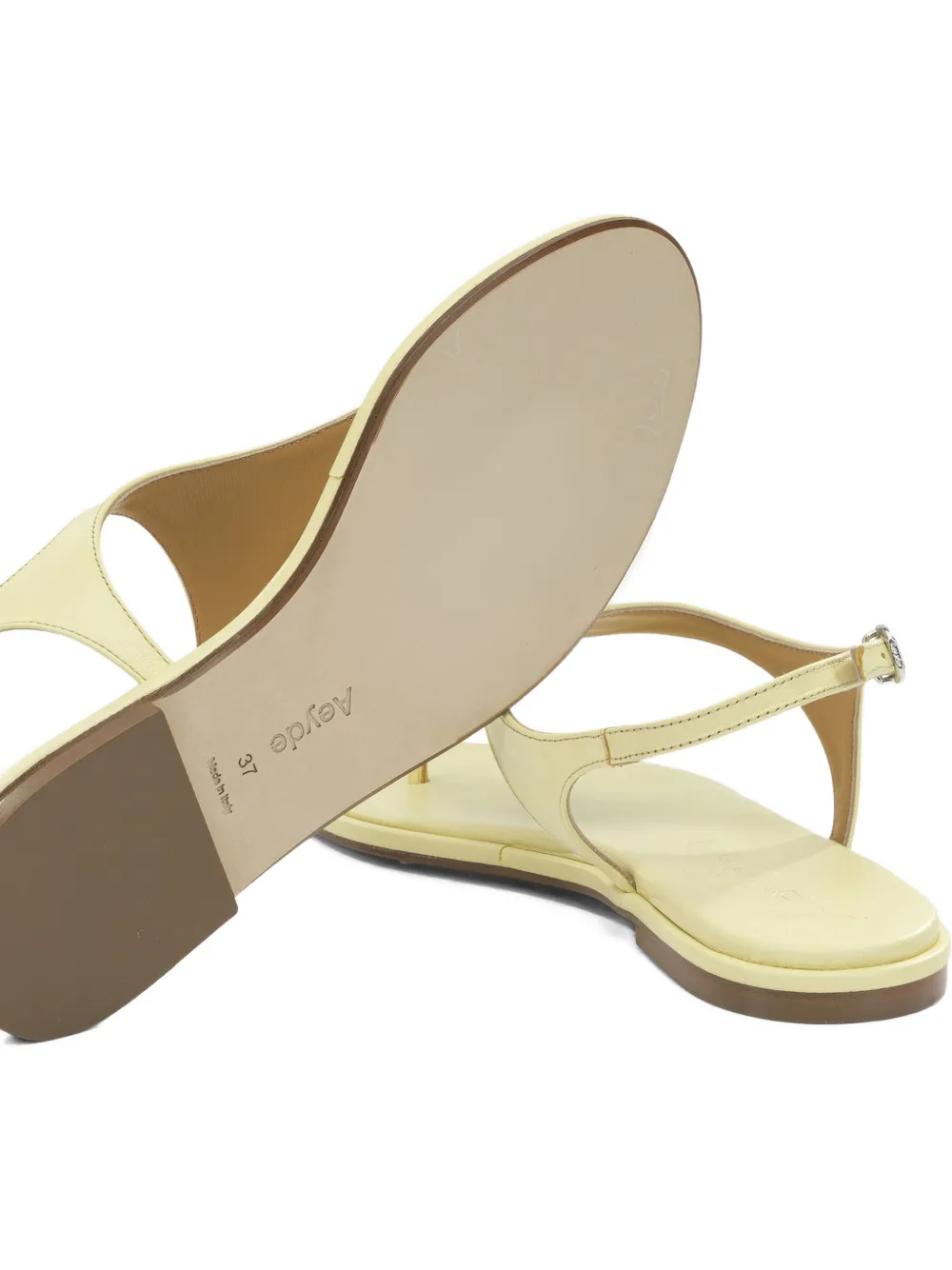 Aeyde Raine buckle-fastening thong sandals Geel