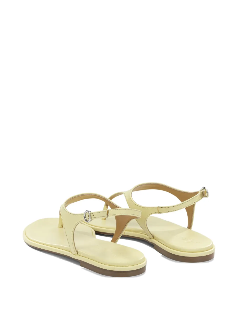Aeyde Raine buckle-fastening thong sandals Geel
