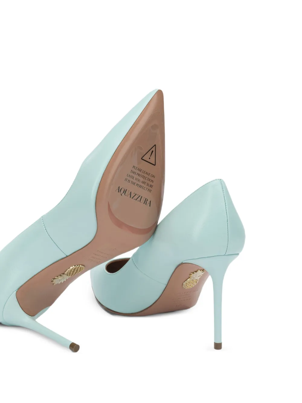 Aquazzura Purist pointed-toe pumps Blauw