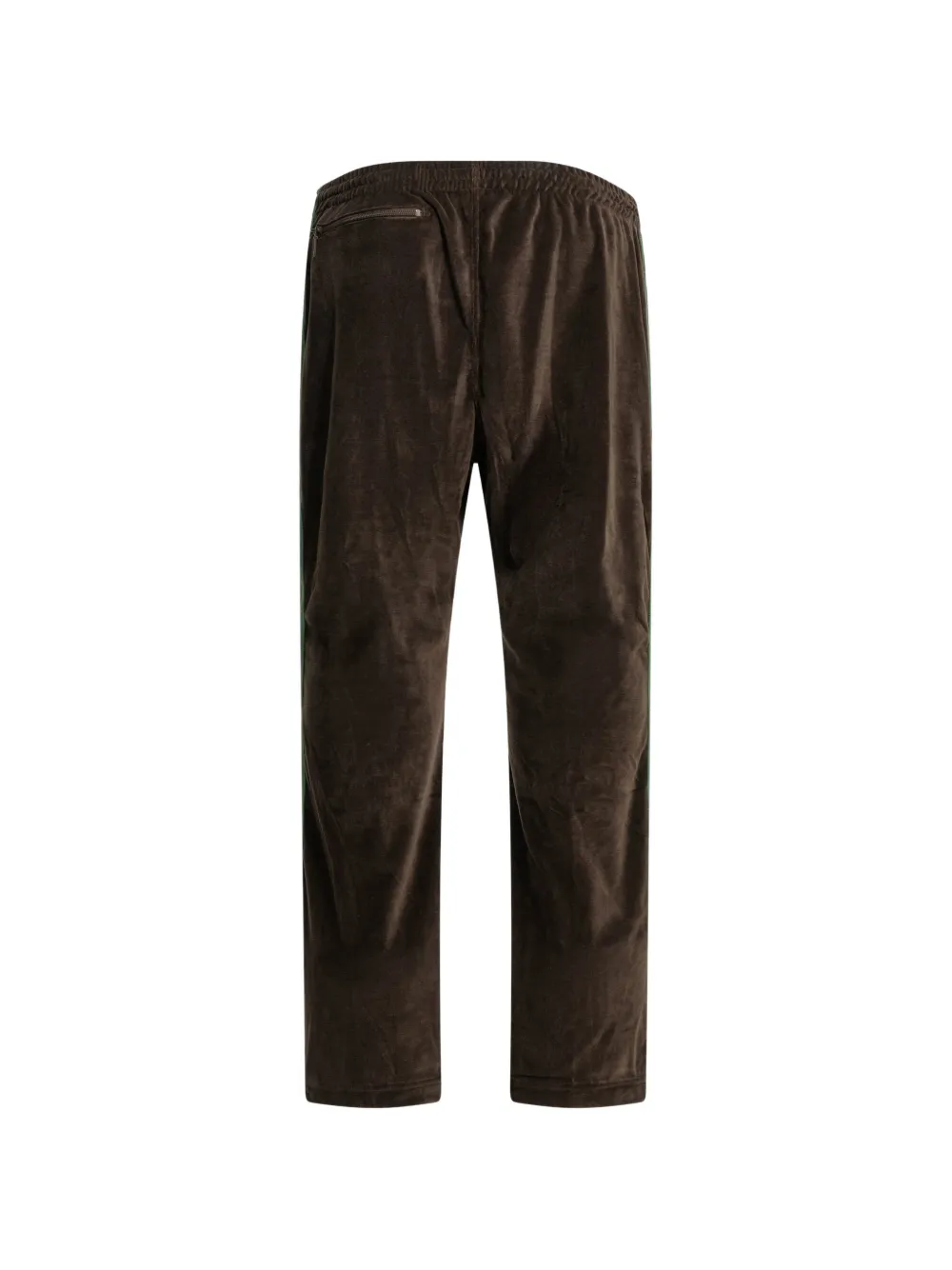 Needles Fluwelen trainingsbroek met logodetail Bruin