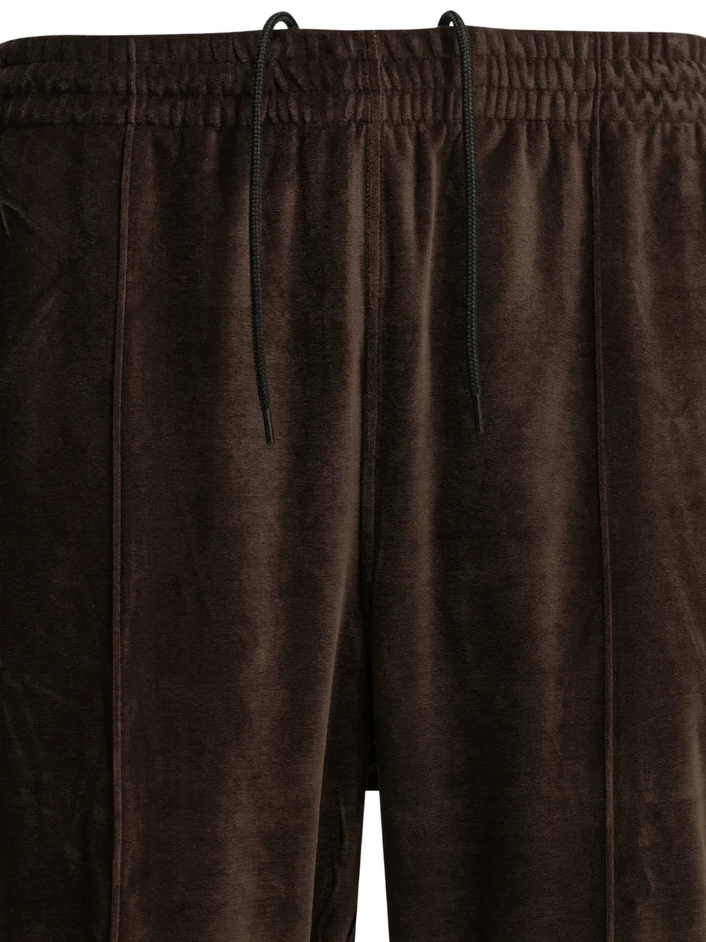Needles Fluwelen trainingsbroek met logodetail Bruin